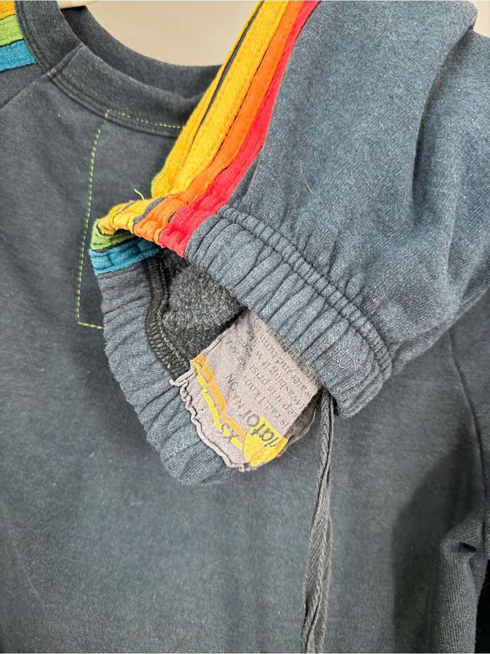 Aviator Nation Set- XS Dark Blue with Rainbow Stripe Details - Picture 5 of 5